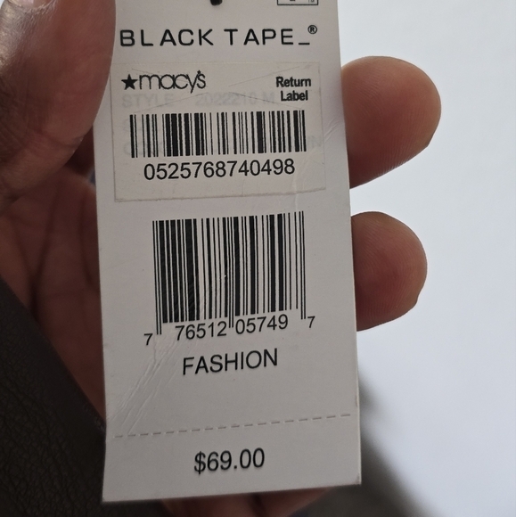 $69,Black tape leather skirt womens size small brown short pockets Western New - Picture 7 of 10